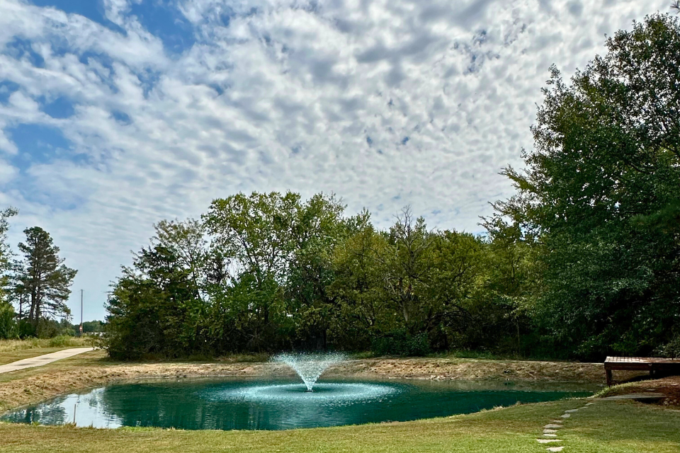 Sometimes Things Get Worse Before Getting Better | Water fountain in middle of pond